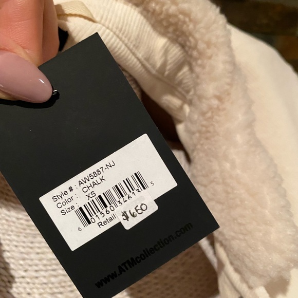 ATM Clothing Faux Shearling Jacket (Mulitple Sizes) NWT - Picture 8 of 10